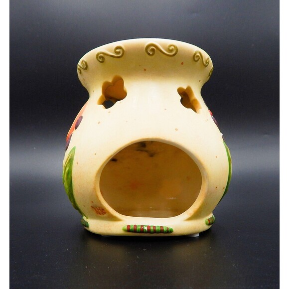 Lang Melting Pots Summer Cheer Candle Wax Warmer Floral 4-1/2 Tall - Picture 4 of 10